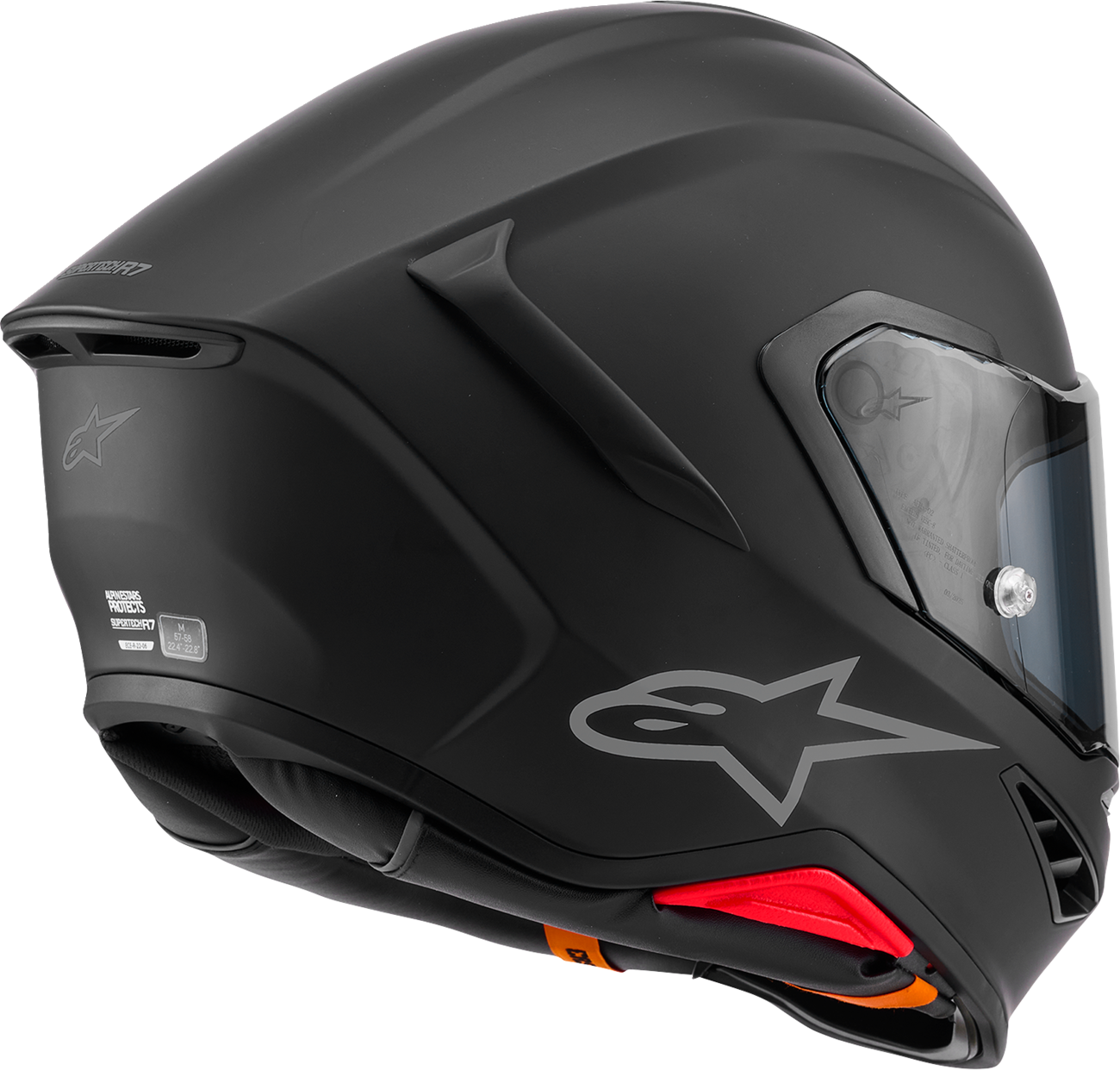 Alpinestars Supertech R7 Solid Helmets XS Gloss Black #8202126